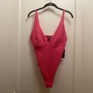 NWT Wild Fable Women's Textured Tank Bodysuit - Size L